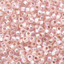 Miyuki rocailles Perlen 8/0 - Silverlined ab light blush 8-1023